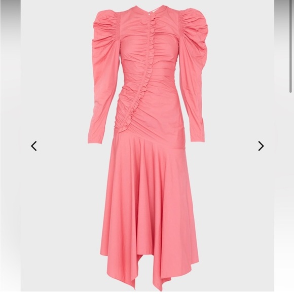 Ulla Johnson | Priyanka Gathered Ruffle Midi Dress - Picture 3 of 6